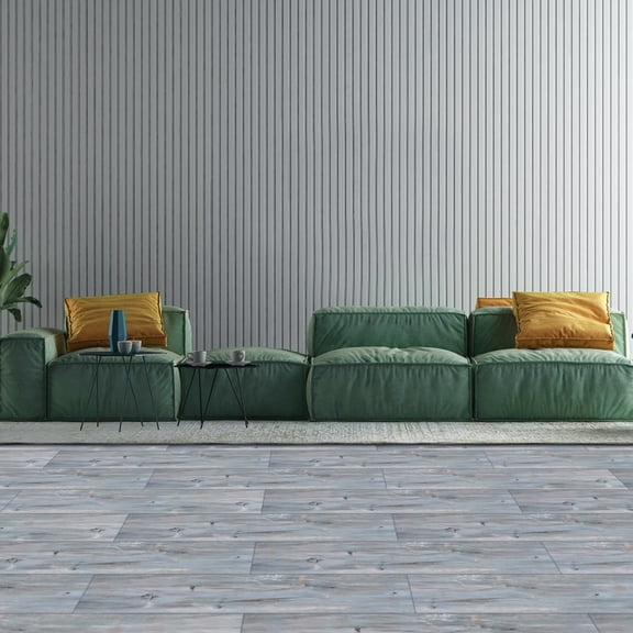 UMIGGEE Vinyl Flooring 6"x36" 10 PCS/Pack Peel and Stick Floor Tiles Natural Blue Wood Grain Look Sticky Floor Tiles Peel and Stick Flooring Self Adhesive Vinyl Flooring (15 Sq. ft/Pack)