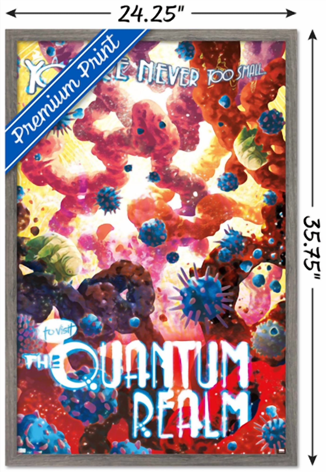 Marvel: Hero Lands - Quantum Realm Wall Poster, 22.375" x 34" Framed