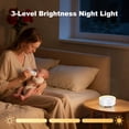 thumbnail image 4 of Kipcush Sound Machine with 21 Soothing Sounds, 3-Level Night Light, 8-Hour Timer, White Noise Machine for Sleep at Home, White, 4 of 8