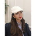 thumbnail image 2 of COCOpeaunt New Autumn Winter Hats for Women Solid Plain Newsboy Cap Men Ladies Casual Wool Hat Outdoor Beret Women Painter Cap Newsboy Hat, 2 of 6