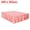Coral Pink, variant on Unique Bargains Dust Ruffle Wrinkle Free Bed Skirt Black Twin - 18" Drop