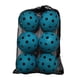 thumbnail image 1 of 6 bolas de Pickleball de tamaño oficial, duraderas, ligeras, 40 agujeros, pepinillo Azul, 1 of 8