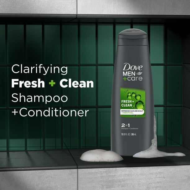 Dove Men+Care Fresh Clean 2-in-1 Shampoo and Conditioner with