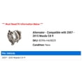 thumbnail image 2 of Alternator - Compatible with 2007 - 2015 Mazda CX-9 2008 2009 2010 2011 2012 2013 2014, 2 of 2