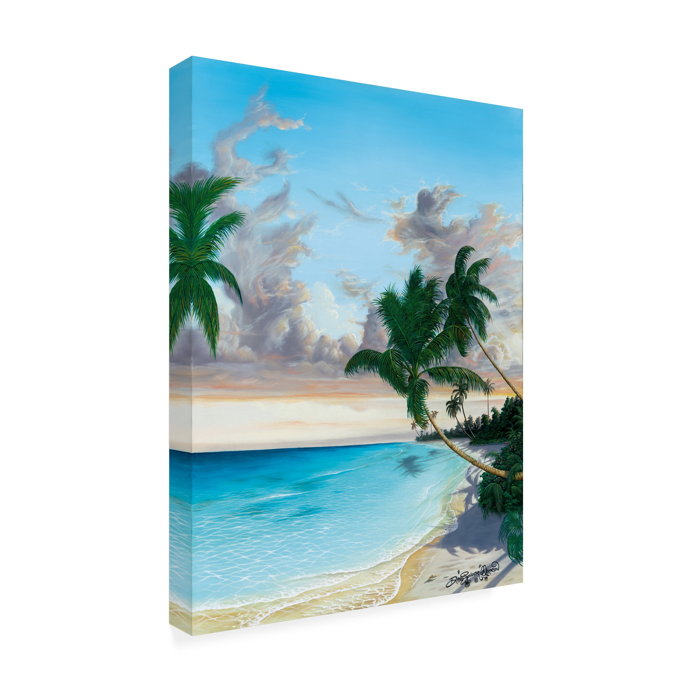 Dann Spider Warren 'Isle Of Tranquility' Outdoor Canvas