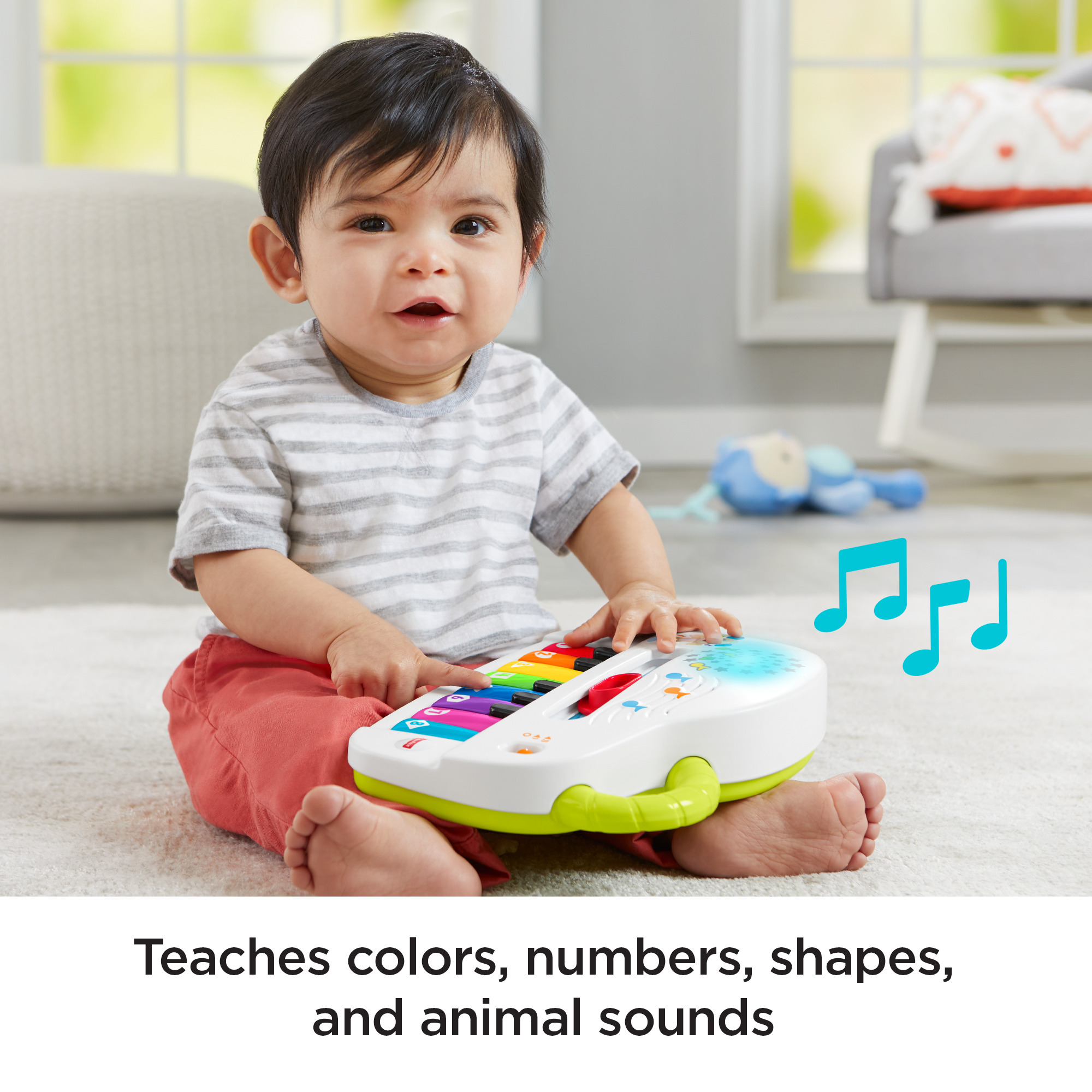 Fisher-Price Laugh & Learn Silly Sounds Light-Up Piano Interactive Toy for Baby & Toddler - image 5 of 7