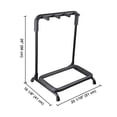 thumbnail image 6 of Yescom 3 Holder Multi Guitar Folding Stand Band Stage Bass Acoustic Guitar Display Rack, 6 of 8