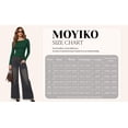 thumbnail image 7 of MOYIKO Boat Neck Long Sleeve Shirt for Woman Slim Fitted T Shirts Basic Ribbed Knit Green Tees Tight Tops, 7 of 7