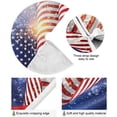 thumbnail image 2 of FMSHPON American Flag Tree Skirt Independence Day Xmas Christmas Tree Skirt Stand Mat for Holiday Party Decoration Indoor Outdoor 48 inches, 2 of 6