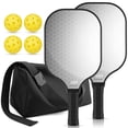 thumbnail image 1 of Juego de 2 palas de pickleball de fibra de carbono Jobunai T300, ligeras, 1 of 6