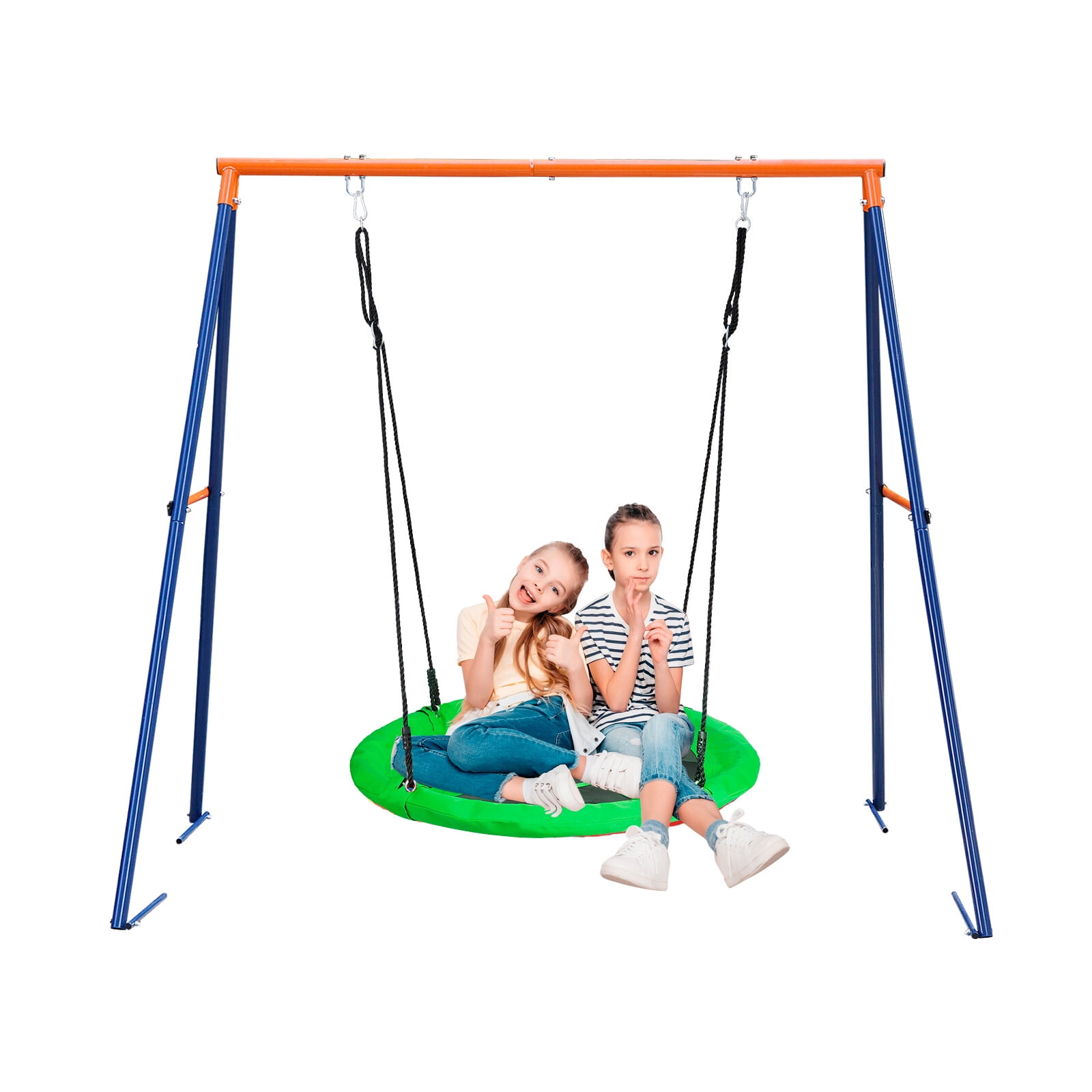ZenSports 40'' Kids Flying Saucer Swing with Swing Stand Set 440lbs