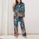 thumbnail image 2 of Fotbe Starry Sky Planet Lollipop Conjunto de Pijama de Manga Larga para Mujer con Estampado, Ropa de Dormir de 2 Piezas, Conjunto de Casa Suave y Cómodo con Bolsillos-Medium, 2 of 7