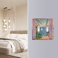 thumbnail image 4 of Yayeee Toggle Light Switch Wall Plate 2-Gang 4.56"x4.48" Decorative Outlet Cover, Pink Seaside Boat, 4 of 7