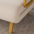 thumbnail image 4 of Canapé-lit Pliant 5-en-1 - Grand Fauteuil Convertible (Blanc), 4 of 8