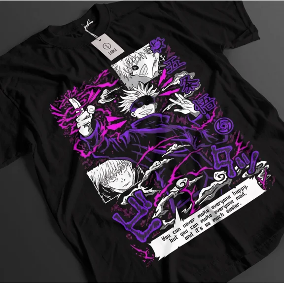 RARE Jujutsu Kaisen Shirt Gojo Satoru T-Shirt Sukuna Toji Top JJK Anime Unisex Tee
