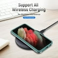thumbnail image 4 of Samsung Galaxy A32 5G Case(Not for A32 4G) Heavy Duty Shockproof Military-Grade Wireless Charging Support Phone Case for Galaxy A32 5G 6.4"(Green), 4 of 15