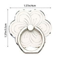 thumbnail image 3 of MKHSQHDG Today's Deals Cell Phone Ring Holder Flower Shape Phone Ring Holder Metal Finger Grip Finger Kickstand 360° Rotation Universal Finger Ring Phone Grip Compatible with All Smartphone, 3 of 5
