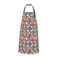 thumbnail image 2 of Naloa Skull sunflower daisy Apron Kitchen Aprons with Pockets for Women Men Chef, 2 of 8