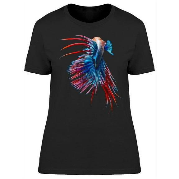 Backside Stunning Colored Betta T-Shirt Women -Image by Shutterstock, Female x-Large