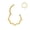 Gold, variant on 1Pcs 16G Titanium Nose Rings Silver Flower Hinged Septum Ring 16 Gauge 8mm Daith Hoop Earring Stacked Septum Rook Clicker Piercing
