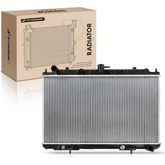 A-Premium Engine Coolant Radiator Assembly with Transmission Oil Cooler Compatible with Nissan Maxima 1999-2003 & Infiniti i30 2000-2001, i35 2002-2004, V6 3.0L 3.5L, Automatic Trans.