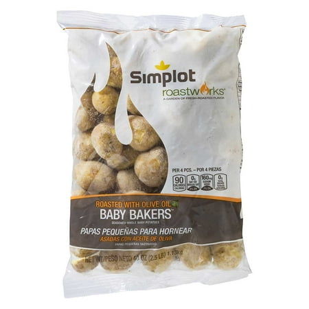 Simplot Roastworks Roasted Mini Baby Bakers Potato 2.5 Pound – 6 per case.