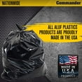 thumbnail image 3 of Commander 42 Gallon 3 MIL Black Heavy Duty Contractor Bags - 33" x 45" - Pack of 20 - For Contractor, Industrial, & Commercial, 3 of 7
