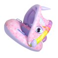 thumbnail image 4 of Toldo de anillo de natación con forma única, bolsa de gas, respaldo cómodo, anillo de natación para niños, parasol Licorne, bote, 4 of 12