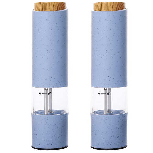 2PCS Electric Salt and Pepper Grinder Set Battery Operated Salt And Pepper Mill And Pepper Grinder