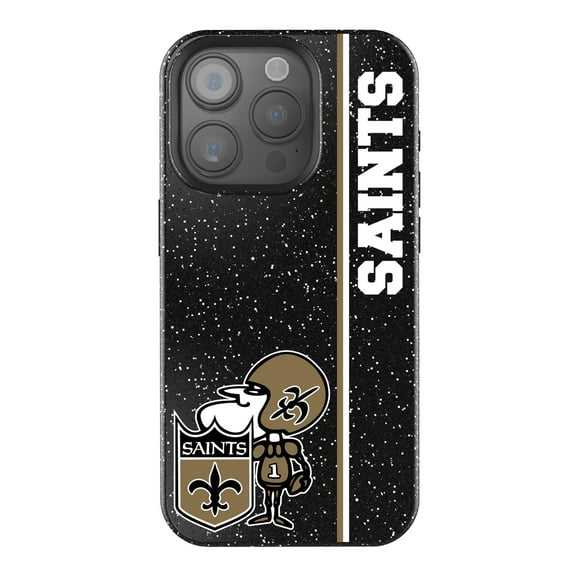 Keyscaper Black New Orleans Saints iPhone Bling Case