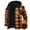 01 Yellow, variant on YueHuiYing Men's Checkered Button-Up Hooded Long-Sleeve Thickened Warm Outwear Sports Coat Jacket