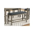 thumbnail image 3 of Bench - 42" Rectangular - Dining Room - Kitchen - Upholstered - Antique Gray, 3 of 3