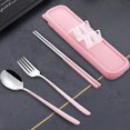 thumbnail image 6 of Elainilye Reusable Cutlery Set, Camping Utensils Kit, Portable Tableware for School Lunch Travel, 6 of 7