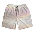 thumbnail image 4 of Bixox Men's Glitter Light Pearl printing Casual Classic Fit Short Summer Beach Shorts, 4 of 6