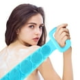 thumbnail image 6 of Under 10$ Back Scrubber for Shower Two Size for Choosing Inmorven Bath Body Brush Silicone Back Brush Extra Long Exfoliating Body Scrubber with Handle for Men and Women.(Blue), 6 of 8