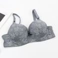 thumbnail image 6 of Mgmyaa Embossed Underwire Push-Up Full-Figure Bra Women's Solid Color Bra with Hook & Eye Soft Skin-Friendly Fabric B Cup C Cup, 6 of 9