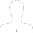 thumbnail image 4 of 14k Yellow Gold White Rhodium, Saint Jude Judas Pendant Religious Charm Created CZ Crystals 12mm with 20" Dainty Neck Chain, 4 of 6