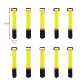 thumbnail image 1 of 10Pcs Reusable Hook Loop Nylon Straps Reverse Colored Fastening Tape Self Adhesive Cable Ties Wrap Bundle Fixed Ties T-Shaped yellow 15x2cm, 1 of 6