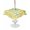 Yellow, variant on Outdoor Tablecloth with Umbrella Hole for Patio/Picnic/Party/Camping, Watercolor Lemons Waterproof Table Cloth Square Cover Washable, Summer Blue Yellow Checkered Geo (54"x 54")