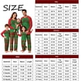 thumbnail image 4 of TBKOMH Christian Christmas Pajamas Family Matching Sets Holiday Loungewear Long Sleeve Crew Neck Sleepwear Festive Plaid PJs Xmas Party Winter Nights, 4 of 5