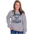 thumbnail image 3 of United States Navy Eagle Anchor Logo Unisex Plus Fleece Graphic Sweatshirt Brisco Brands 2X, 3 of 5