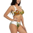 thumbnail image 2 of Rocae Thanksgiving Truck for Bikini Set for Women Two Piece Sexy High Swimsuits Split Crossover Bikini XX-Large, 2 of 9