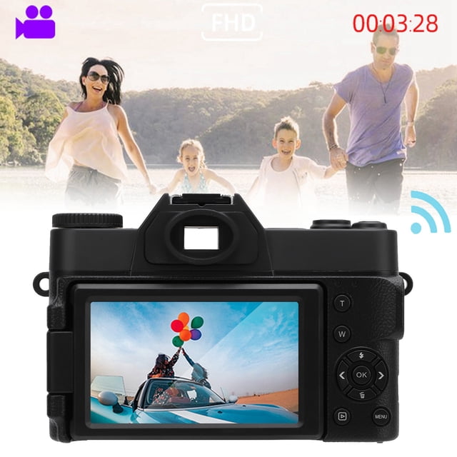 Cámara Digital, 1700mAh 6X Zoom 3 Pulgadas Pantalla Táctil 60FPS 4K Cámara Digital Para Viajes