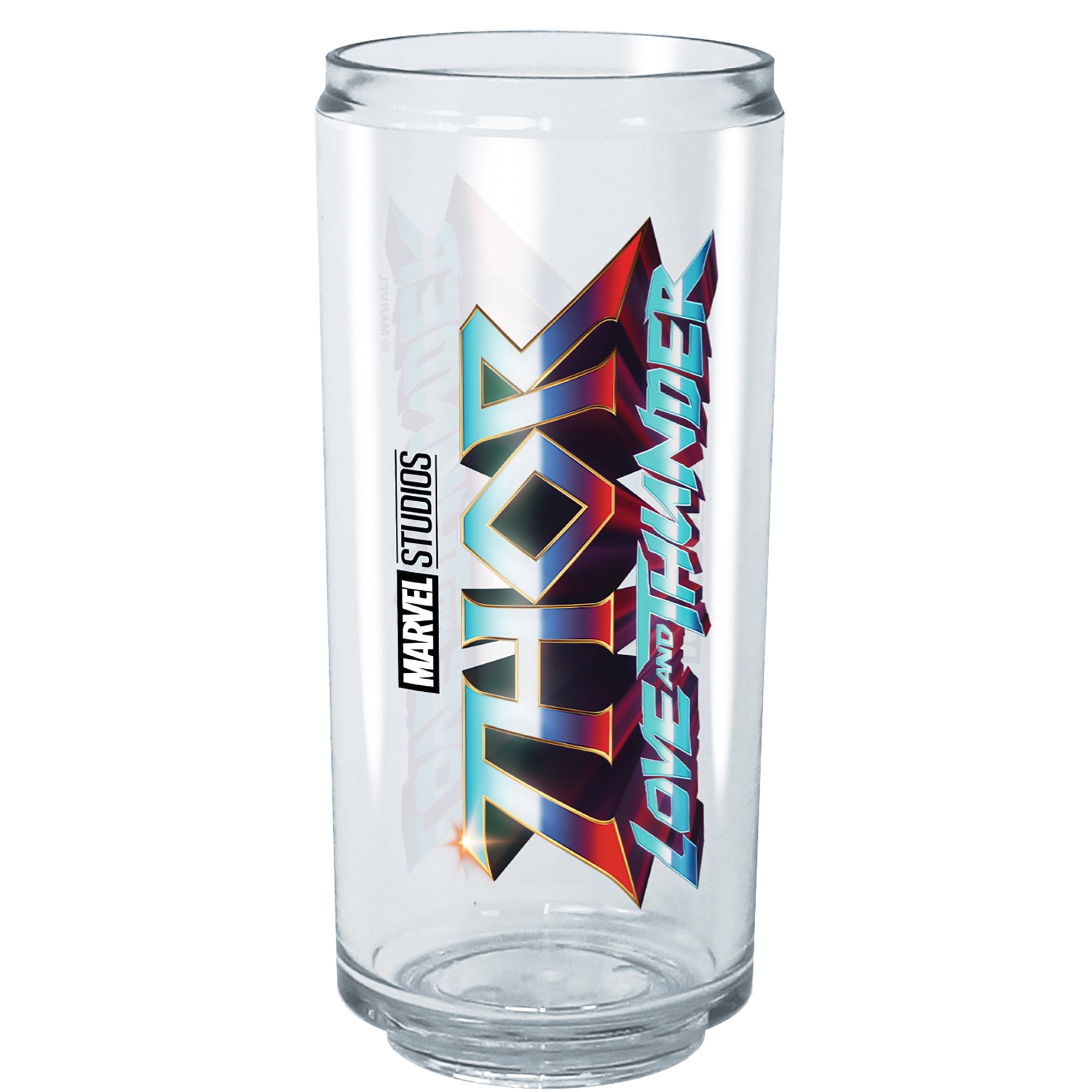 Marvel: Thor: Love and Thunder Metallic Theme Tritan Can Shaped Cup Clear 16 oz.