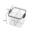thumbnail image 3 of Storage Containers, Airtight Cereal Storage Container, Clear Airtight Kitchen Food Storage Container With Lids And Compartments For Grain,, Flour, Rice, Nut, Snacks, Kitchen Gifts, 3 of 6
