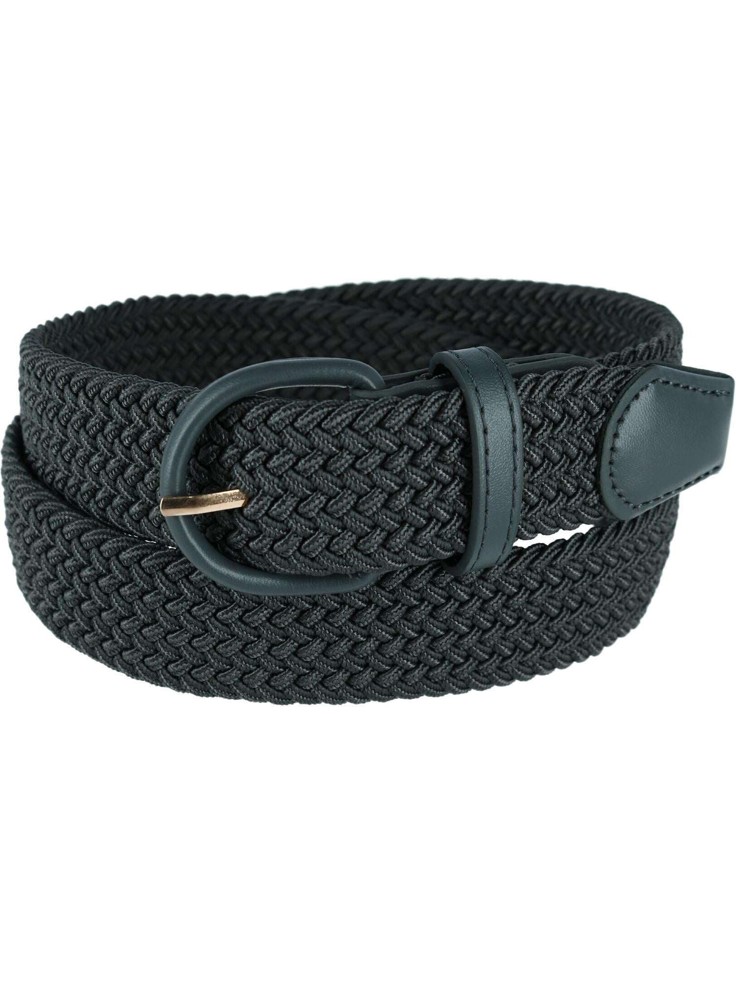 Men's Elastic Braided Belt with Covered Buckle (Big & Tall Available