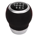 thumbnail image 4 of Car 6 Speed Gear Shift Head Ergonomic Wear Resistant Replacement Silver Ring for Models, 4 of 7