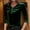 Velvet tops-Green, variant on Spring Tops for Women Clothes under $5.00 Women's V-Neck Gold Velvet inner Layer and Outer Layer Bottom Shirt Long Sleeve/Gray L