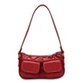 thumbnail image 1 of Bolso Satchel Hobo Bag Mujer Color Sólido PU Cuero Clutch Monedero Compras, 1 of 9