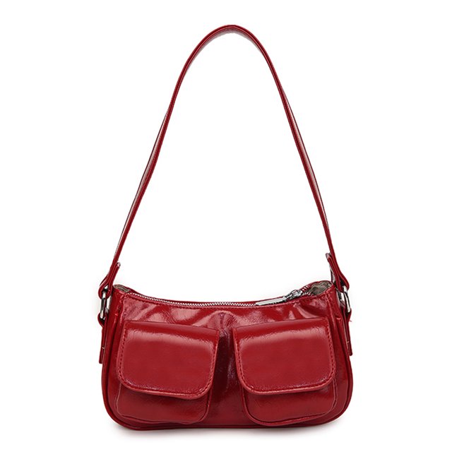 Bolso Satchel Hobo Bag Mujer Color Sólido PU Cuero Clutch Monedero Compras